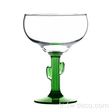 Renkli Kaktüs Margarita Glasses Kokteyl içecek eşyası